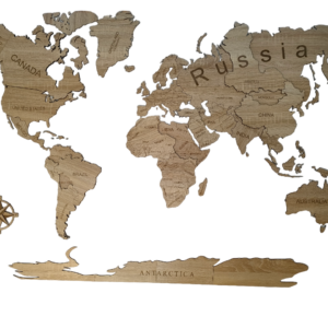 Mapa świata - dekoracja na ścianę