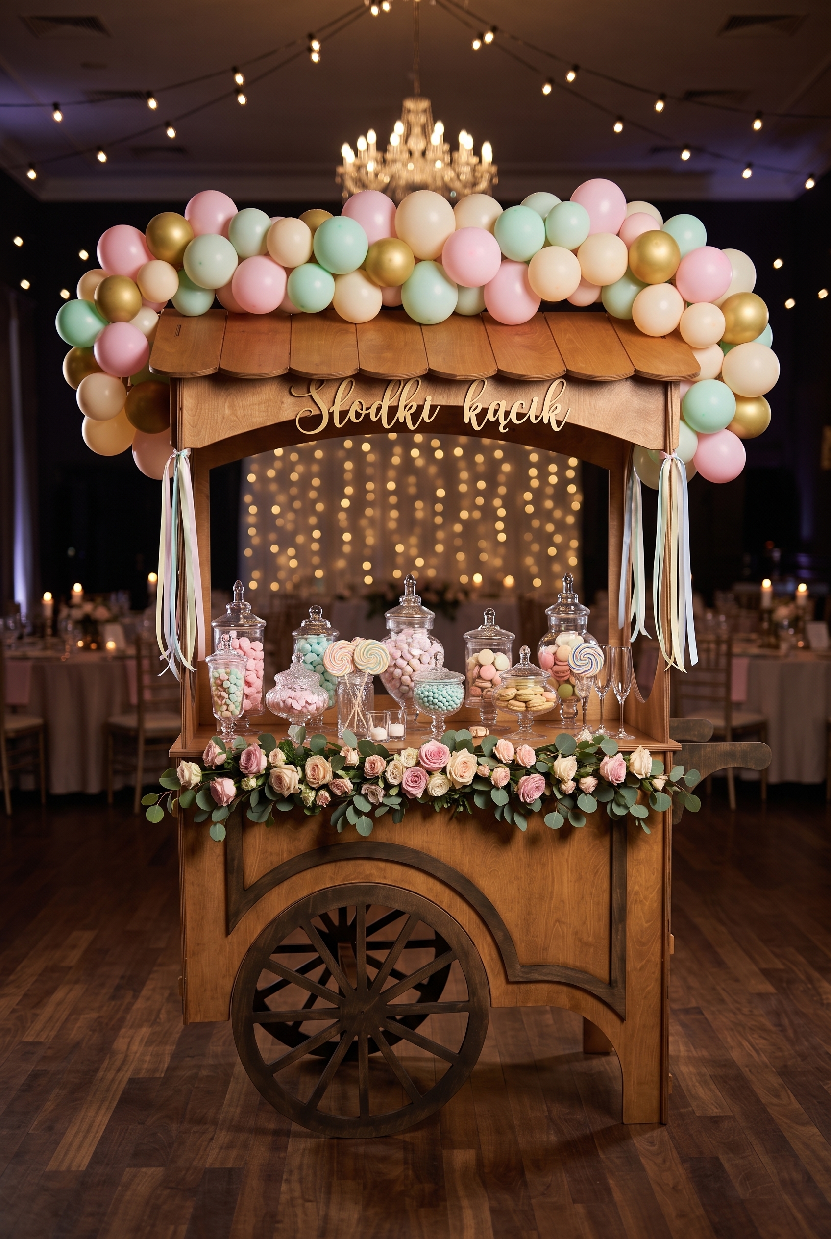 Wózek Candy Cart – wynajem 121 x 50 x 190 cm - obrazek 5