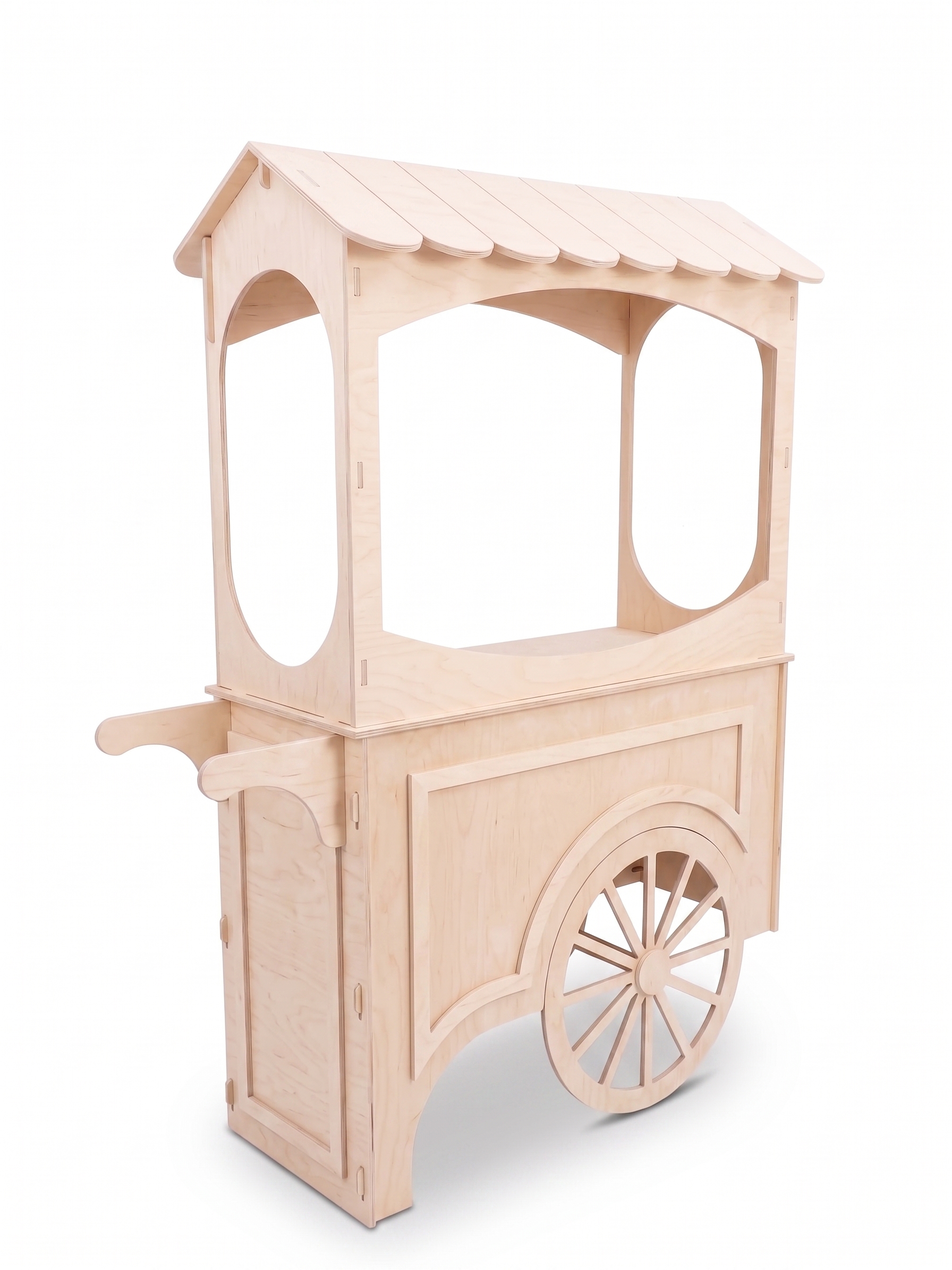 Wózek Candy Cart – surowa sklejka 121x50x190cm - obrazek 4