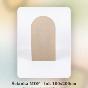Ścianka MDF surowa – łuk 100x200cm, 18mm
